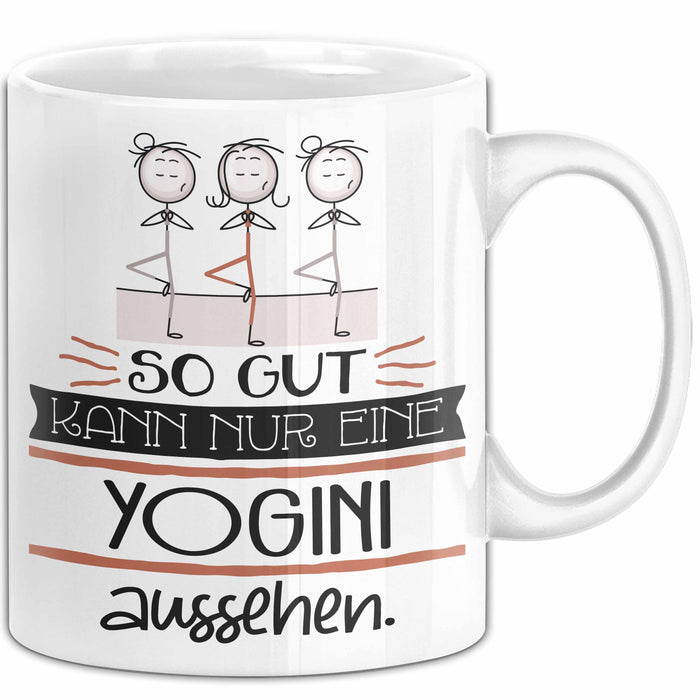 Yogini Geschenk Tasse So Gut Kann Nur Eine Yogini Aussehen Geschenkidee Geburtstag Weihnachten Lustig Weiß Trendation