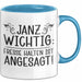 Kollege Tasse Geschenk Janu Wichtig Fresse Halten Ist Angesagt Blau Trendation