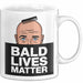 Glatze Tasse Geschenk Bald Lives Matter Geschenkidee Lustig Maenner Weiß Trendation