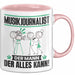 Musikjournalist Tasse Geschenk für Musikjournalist Der Mann Der Alles Kann Geschenkidee zum Geburtstag Rosa Trendation
