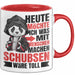 Humor Tasse Geschenk Panda Heute Möchte Ich Was Mit Menschen Machen Schubsen Wäre Toll Rot Trendation