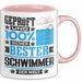 Schwimmer Geschenk Lustiger Spruch für Schwimmer Geschenkidee Bester Schwimmer Der Welt Rosa Trendation