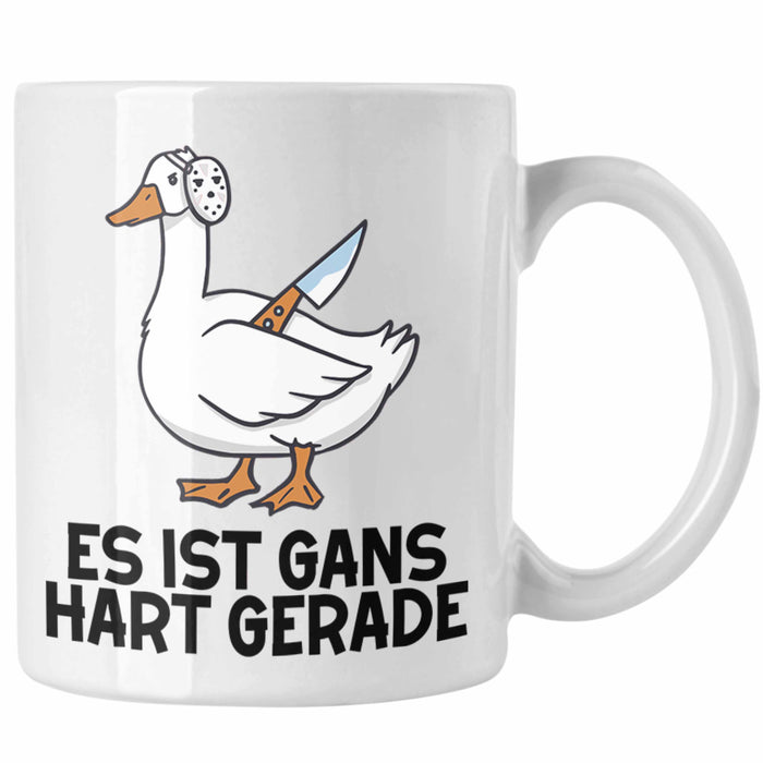 Dank Meme Tasse Ganz Gans Besitzer Wortspiel Es Ist Gans Hart Gerade Geschenkidee Depressionen Weiß Trendation