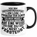 Psychotherapeut Geschenk Tasse Spruch Ich Löse Probleme Von Denen Du Nicht Weisst Dass Du Sie Hast Seelenklempner Seelenarzt Kaffee-Becher Schwarz Trendation
