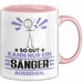 Sänger Geschenk Tasse So Gut Kann Nur Ein Sänger Aussehen Geschenkidee Kaffee-Becher Rosa Trendation