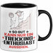 Trekking-Enthusiast Geschenk Tasse So Gut Kann Nur Ein Trekking-Enthusiast Aussehen Geschenkidee Kaffee-Becher Schwarz Trendation