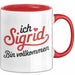 Sigrid Tasse Geschenk Ich Bin Vollkommen Sigrid Geschenkidee Geburtstag Rot Trendation