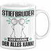 Stiefbruder Tasse Geschenk für Stiefbruder Der Mann Der Alles Kann Geschenkidee zum Geburtstag Weiß Trendation