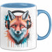 Fuchs Tierliebhaber Tasse Geschenk Lustige Geschenkidee Spruch Blau Trendation