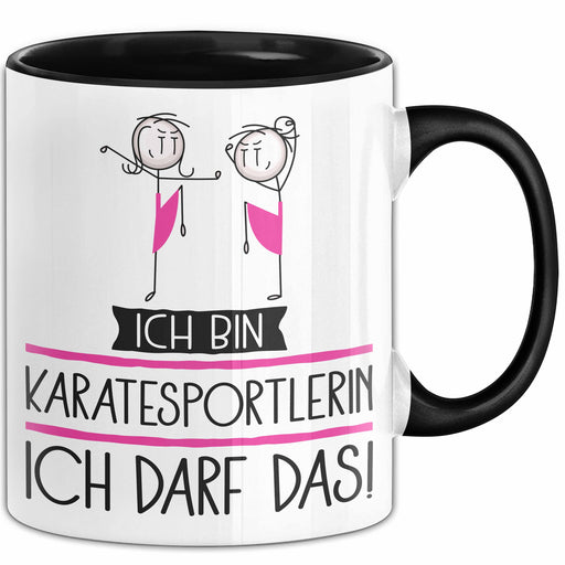 Geschenk für Karatesportlerin Tasse Lustige Geschenkidee Geburtstag Ich Bin Karatesportlerin Ich Darf Das Trendation