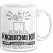 Kochbuchautor Geschenk Tasse Ich Bin Kochbuchautor Aber Sag Doch Einfach Superheld Lustige Geschenkdiee für Kochbuchautor Kaffee-Becher Weiß Trendation