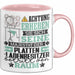 Plattenladenbesitzer Geschenk Tasse Lustiger Spruch Erheben Sie Sich Der Plattenladenbesitzer Betritt den Raum Rosa Trendation