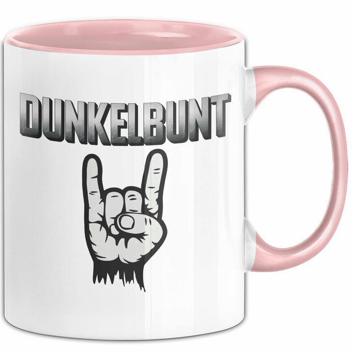 Dunkle Farbe Tasse Geschenk Lustige Geschenkidee Spruch Dunkelbunt Rosa Trendation