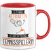 Tennisspielerin Tasse Geschenk Becher Stark Attraktiv Furchtlos Tennisspielerin Lustige Geschenkidee Rot Trendation