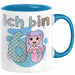 6. Geburtstag Mädchen Geschenk Meerjungfrau Geschenk Tasse für Mädchen Nymphe Nixe Becher Grafik Blau Trendation