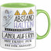 Langläuferin Tasse Geschenk Lustig Abstand Halten Hochleistungs-Langläuferin Mit Drang Zur Perfektion Bei Der Arbeit Grün Trendation