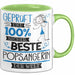 Beste Popsängerin Der Welt Tasse Geschenk für Eine Popsängerin Geprüft Und Sicher Geschenkidee Geburtstag Weihnachten Grün Trendation