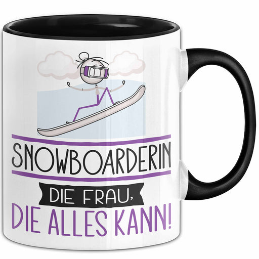 Snowboarderin Geschenk Tasse Becher Die Frau Die Allen Kann Geschenkidee für eine Snowboarderin Lustig Trendation