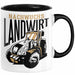 Angehender Landwirt Geschenk Tasse Jungs Bauern Jungen Geschenkidee Kakao-Becher Schwarz Trendation