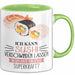 Sushi-Liebhaber Tasse Geschenk Ich Kann Sushi Verschwinden Lassen Was Ist Deine Superkraft Becher Geschenkidee Suhshi Kaffee-Becher Grün Trendation