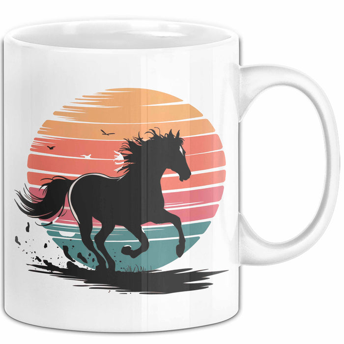 Reiter Tasse Geschenkidee Reitsport Enthusiast Geschenkidee Lustig Weiß Trendation