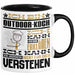 Outdoor-Koch Geschenk Kaffee-Tasse Geschenkidee für Outdoor-Koch Ich Bin Outdoor-Koch Ich Kann Es Dir Erklären Jedoch Nicht Für Dich Verstehen Spruch Lustig Schwarz Trendation