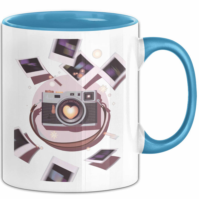 Fotograf Tasse Geschenk Lustige Geschenkidee Spruch Für Kamera Liebhaber Blau Trendation