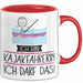 Geschenk für Kajakfahrerin Tasse Lustige Geschenkidee Geburtstag Ich Bin Kajakfahrerin Ich Darf Das Rot Trendation
