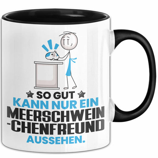 Meerschweinchenfreund Geschenk Tasse So Gut Kann Nur Ein Meerschweinchenfreund Aussehen Geschenkidee Kaffee-Becher Schwarz Trendation