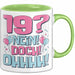 19er Geburtstag Geschenk Männer Frauen 19 Nein Doch Ohhhh Lustiger Spruch Geschenkidee Kaffee-Becher Grün Trendation