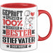 Stiefvater Geschenk Lustiger Spruch für Stiefvater Geschenkidee Bester Stiefvater Der Welt Rot Trendation