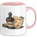 Rum Fan Tasse Geschenkidee für Piraten Spirituosen Liebhaber Rosa Trendation