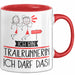 Geschenk für Trailrunnerin Tasse Lustige Geschenkidee Geburtstag Ich Bin Trailrunnerin Ich Darf Das Rot Trendation