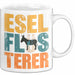 Eselbauer Esel Tier Tasse Geschenk Lustige Geschenkidee Spruch Esel Flüsterer Weiß Trendation