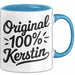 Kerstin Tasse Geschenk Original 100% Kerstin Geschenkidee Geburtstag Blau Trendation