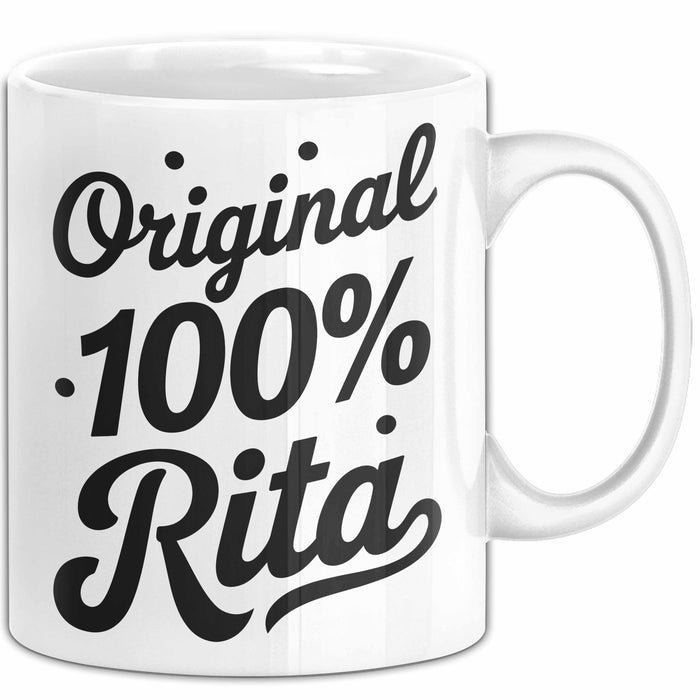 Rita Tasse Geschenk Original 100% Rita Geschenkidee Geburtstag Weiß Trendation