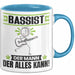 Bassist Tasse Geschenk für Bassist Der Mann Der Alles Kann Geschenkidee zum Geburtstag Blau Trendation