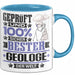 Geologe Geschenk Lustiger Spruch für Geologe Geschenkidee Bester Geologe Der Welt Blau Trendation