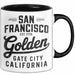 Francisco Kalifornien USA Tasse Geschenk Lustige Geschenkidee Spruch Goldenes Tor Stadt Trendation