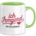 Irmgard Tasse Geschenk Ich Bin Vollkommen Irmgard Geschenkidee Geburtstag Grün Trendation