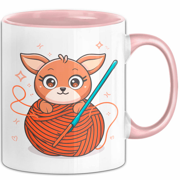 Häkel Fan Tasse Geschenk Lustige Geschenkidee Spruch Für Amigurumi Macher Rosa Trendation