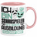 Schauspieler Ausbildung Tasse Geschenk Ich Bin Schauspieler In Der Ausbildung Ich Darf Das Geschenkidee Spruch Rosa Trendation