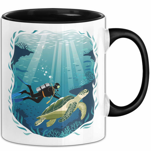 Taucher Tasse Geschenkidee für Tauch Enthusiasten Trendation