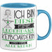 Keyboarderin Tasse Geschenk Ich Bin Diese Eine Legendäre Keyboarderin Von Der Alle Reden Geschenkidee Geburtstag Weihnachten Blau Trendation