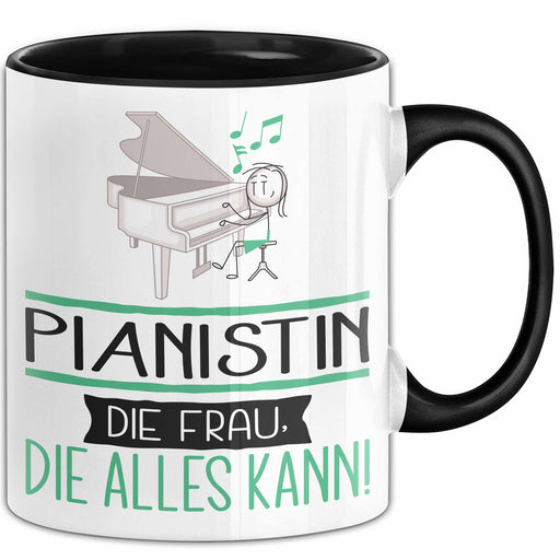 Pianistin Geschenk Tasse Becher Die Frau Die Allen Kann Geschenkidee für eine Pianistin Lustig Trendation