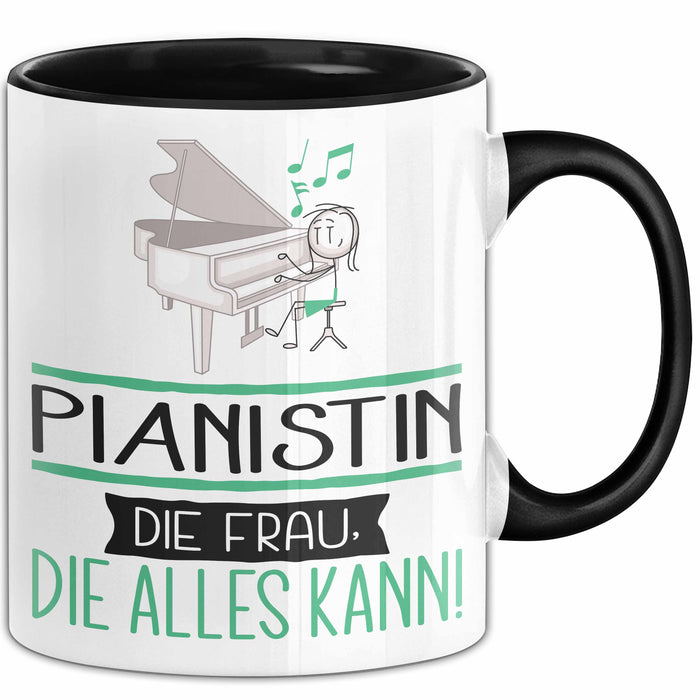 Pianistin Geschenk Tasse Becher Die Frau Die Allen Kann Geschenkidee für eine Pianistin Lustig Trendation
