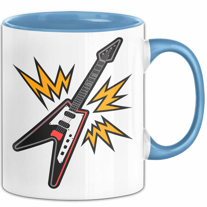 Rockband Fan Tasse Geschenkidee für laute Musikliebhaber Blau Trendation