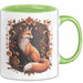 Fuchs Tierliebhaber Tasse Geschenk Lustige Geschenkidee Spruch Grün Trendation