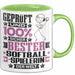 Softballspielerin Geschenk Lustiger Spruch für Softballspielerin Geschenkidee Bester Softballspielerin Der Welt Grün Trendation