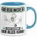 Reisender Tasse Geschenk für Reisender Der Mann Der Alles Kann Geschenkidee zum Geburtstag Blau Trendation